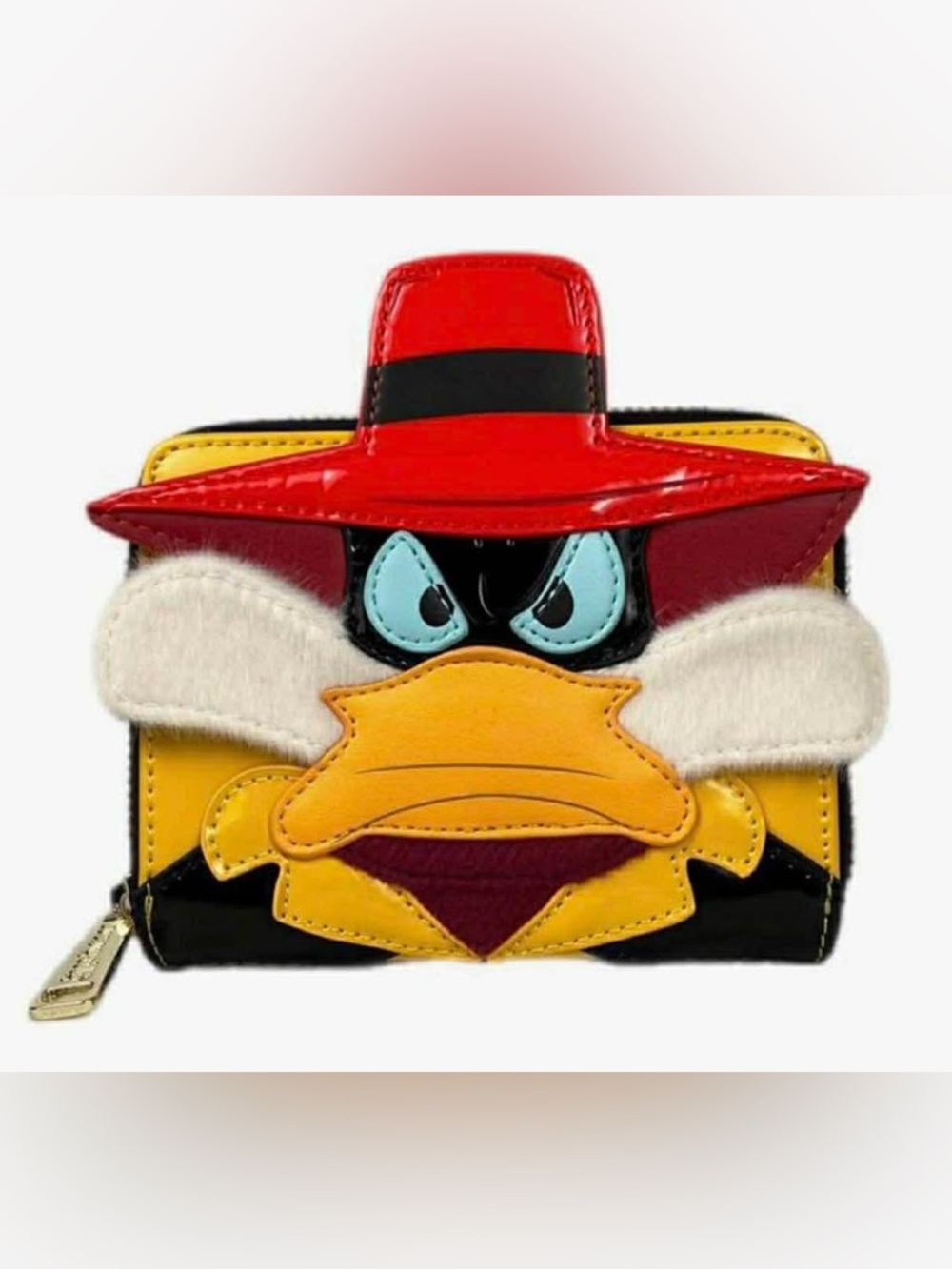 Loungefly Red Yellow Black Daffy Duck Zipper Wallet